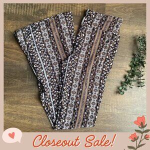 Floral Patterned Yoga Pants – Size Small